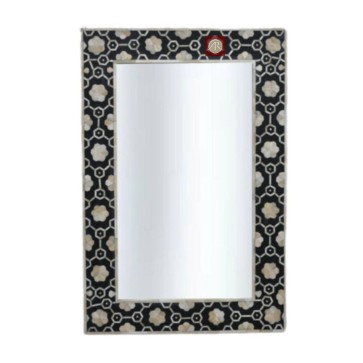 Handmade Antique Style Mother of Pearl Inlay Mirror