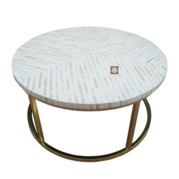 Handmade Bone Inlay Wooden Modern Pattern Coffee Table Furniture 