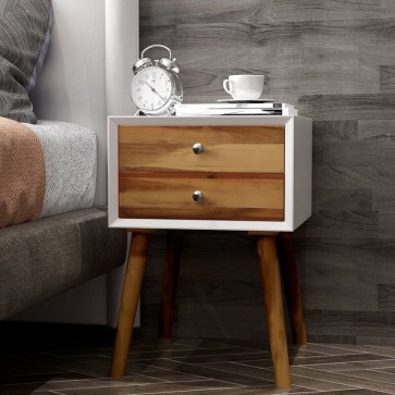  Rustic Solid Wooden Handmade  Bedside / Nightstand Furniture