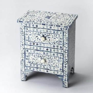 Handmade Mother of Pearl Inlay Wooden Bedside Furniture