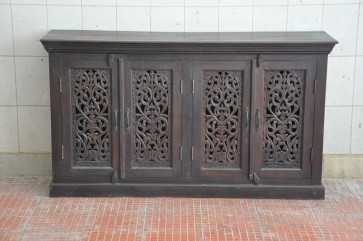 Reclaimed Wood carved Sideboard
