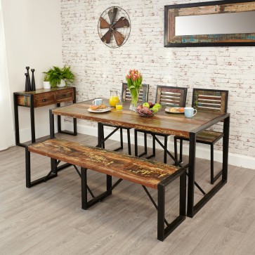 Reclaimed Wood Rustic Dining Table 