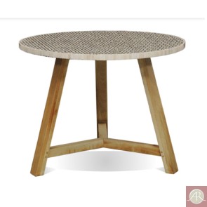 Bone Inlay Wooden Modern End Table/ Stool Furniture