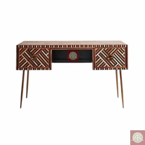 Bone Inlay Wooden Modern Antique Handmade Console Table