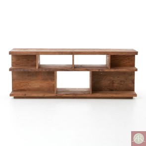 Rustic Solid Wooden Handmade TV Unit / Media Console Furniture