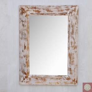 Wooden Mirror Frame Distress colour Style Home Decor Mirror reclaimed Wood