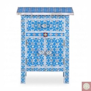 Handmade Mother of Pearl Inlay Bedside Furniture.