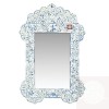 Handmade Antique Style Mother of Pearl Inlay Wall Mirror