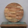 Round Reclaimed Wood Table Top