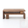 Rustic Solid Reclaimed Wooden Modern Antique Handmade Nesting Coffee Table