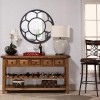  Rustic Solid Reclaimed Wooden Handmade Wine Rack Table Furniture
